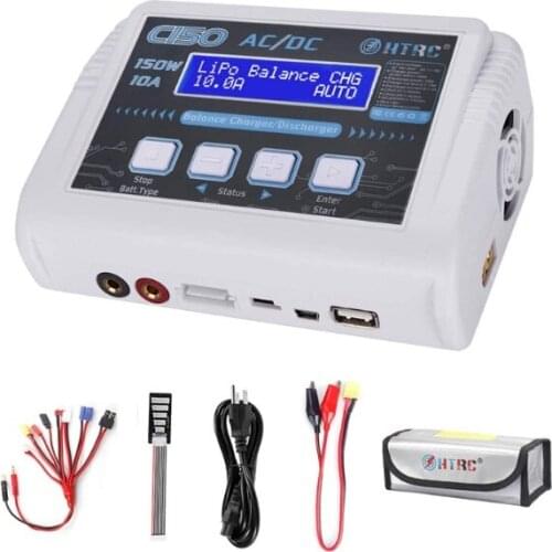 HTRC C150 Lipo Charger Battery Rc AC/DC 150W 10A RC Balance Discharger for LiPo LiHV LiFe Lilon NiCd NiMh Pb Battery