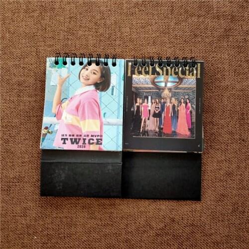 KPOP TWICE MOMO MINA SANA TZUYU Rat Year 2020 calendar Heart Shaker ONCE calendar desktop calendar K-Pop ornaments wholesale