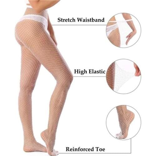 Classic White Pantyhose Exotic Apparel Plus Size Women Sexy Tights Hollow Fishnet Hosiery 1Piece Sale New Arrive Panty hose