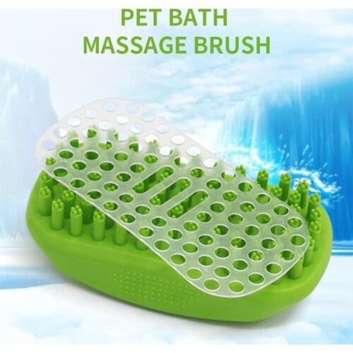 Bathing Massage Brush Dog Bathing Massage Comb Cleaning Beauty Tool Hair Removal Brush Bathing Brush Pet Accessories Dog Brushes