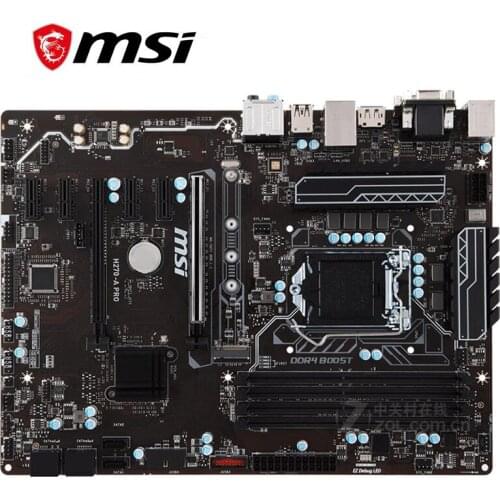 Motherboard mining For MSI H270-A PRO LGA 1151 DDR4 For Intel H270 H270M Desktop Mainboard SATA III USB3.0 PCI-E X16 3.0 Used