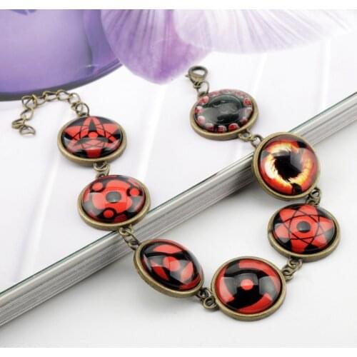 Cute Anime ninjaa Bracelet Badge Symbol Deco Design Bangle Fashion Cosplay Wristband Jewelry for Cartoon Fans
