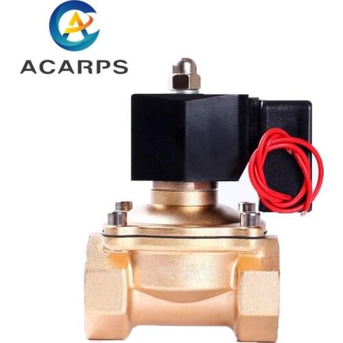 1-1/4" Energy Saving Normally Closed Brass Solenoid Valve Switch Valve Water Valve 220V 24 Hours Energize Not Fever