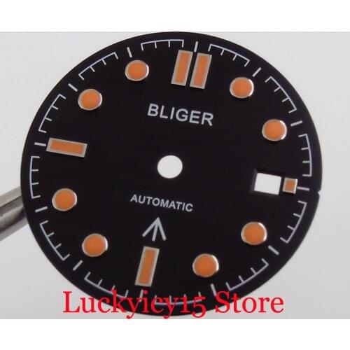 New 31mm Watch Dial Plated with Date Window Fit MIYOTA Automatic Movement