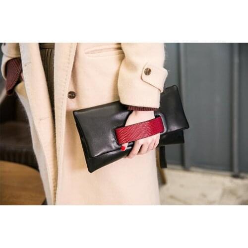 New fashion women handbag genuine leather envelope cross bag high quality