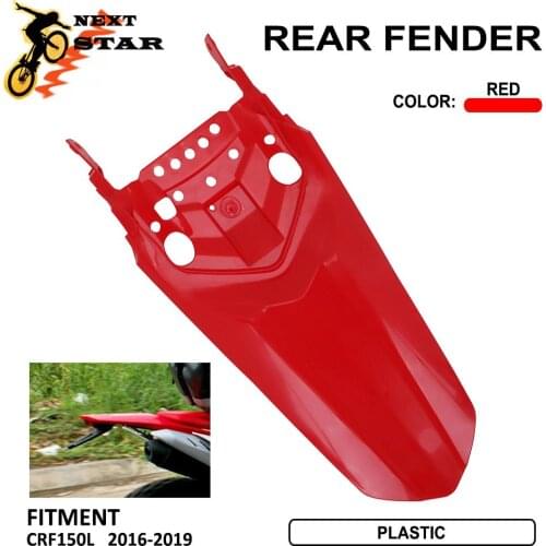 Motorcycle Plastic Rear Fender Flares Mud Flaps Mudguard Splash Guard For Honda CRF CRF150L 150L 2016 2017 2018 2019
