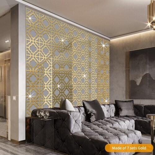 Cloud Shape Hollow Mirror Wall Sticker 3D Decorative Home Decor Bathroom Living Room Decoration Sofa Background Modern Design