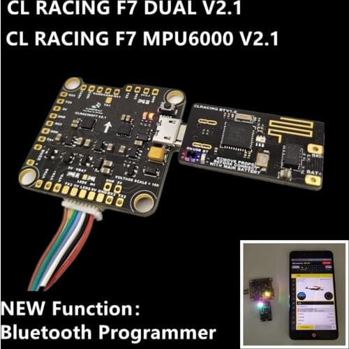 CLRACING F7 DUAL MPU6000 V2.1 V2.2 Flight Controller BT USB Programmer Wireless Module SPEEDY BEE Support Android Appple Phone