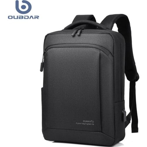 OUBDAR 2020 New Anti Theft Oxford Men Laptop Backpacks School Fashion Travel Male Mochilas Women Schoolbag USB Charging backpack