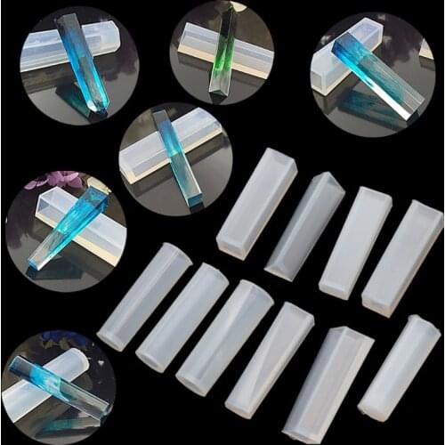 10 Shapes DIY Liquid Resin Silicone Molds for Making Jewelry Necklace Pendant