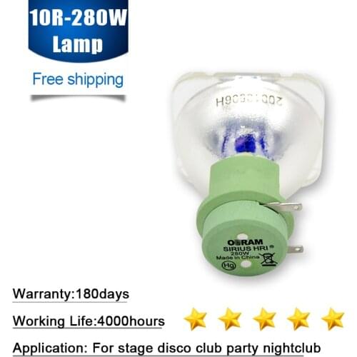 Replacement Bulb for 10R Moving Head Light OSRAM SIRIUS HRI P-VIP 280W 10R MSD Stage Moving Head Beam Lamp Light