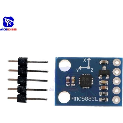 Diymore GY-273 HMC5883L Triple Axis Compass Magnetometer Sensor Module Three Axis Magnetic Field Board for Arduino IIC