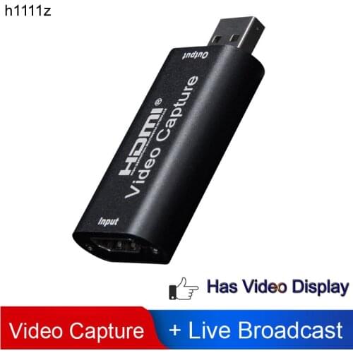 H1111Z Video HDMI Capture Card USB 2.0 HDMI Video Grabber Recorder Box PS4 Game DVD Camcorder HD Camera Recording Live Streaming