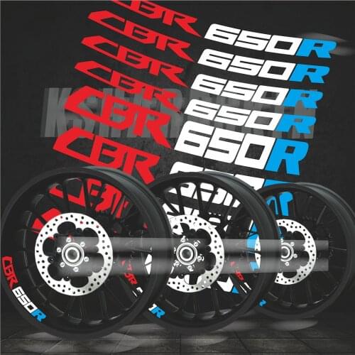 High quality motorcycle stickers waterproof tire auto parts reflective logo sticker decoration for HONDA CBR650R CBR 650R