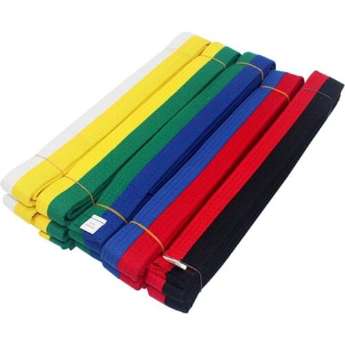 YS05 Black Red Green Yellow Belt Taekwondo Judo Karate Martial Random Belt For Adults Children