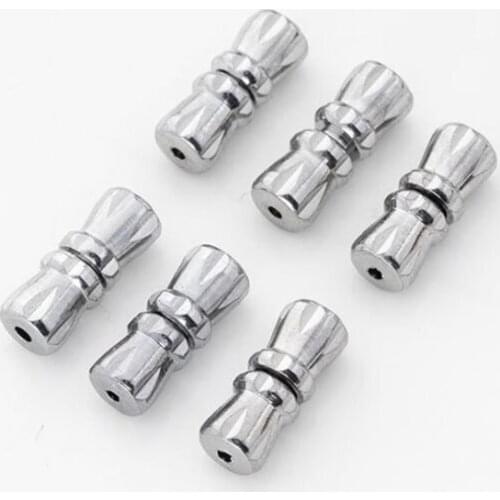 20pcs Cylinder Fasteners Buckle Closed Screw Clasps for Bracelet Connectors for DIY Jewelry Making Accessories Findings Supplies