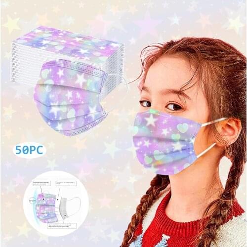 Disposable Face Mask Skin Care10/50pcs Printed Soft Masks For Child Kids Mascaras Faciais Beauty Face Skincare Kids Face Mask