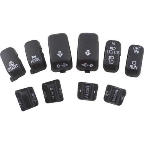 10pcs/set Motorcycles Switch Housing Button Cover Fit for Harley Glide 06-12