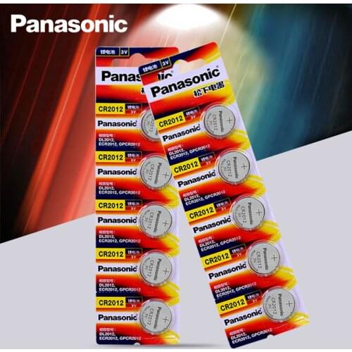 10pc/lot Original Brand new battery PANASONIC cr2012 3v button cell coin batteries for watch computer cr 2012