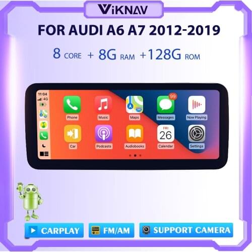 12.3 Inch Android GPS Navigation Car For Audi A6 A7 2012-2019 Multimedia DVD PlayerCar Radio Touch Screen