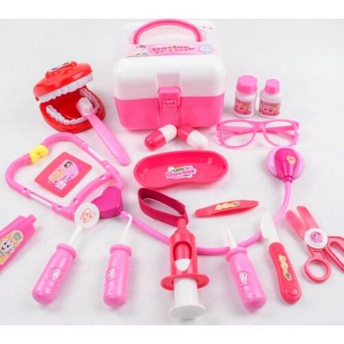 20Pcs Kids Simulation Dentist Doctor Cosplay Game Accessory Pretend Play Toy Kit Intelligence Develop Toys