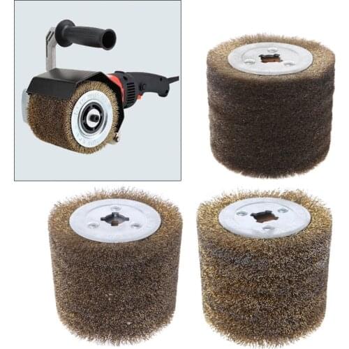 Deburring Abrasive Stainless Steel Wire Round Brush Polishing Grind Buffer Wheel JU09 Drop shipping
