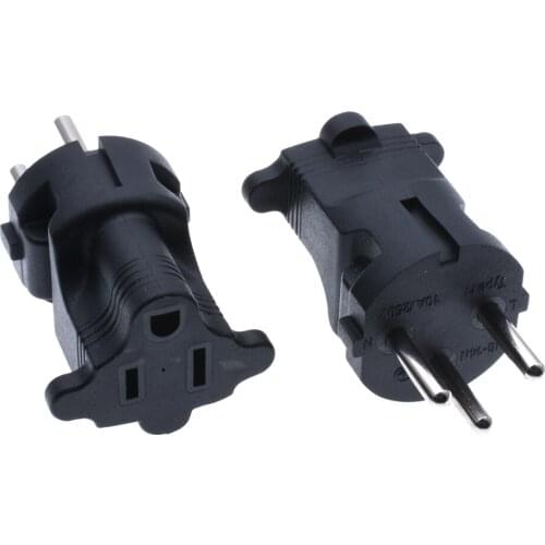 Israel 3Pin Male To Nema 5-15R USA 3 Pin Female Adapter US 3 Prong to Israel SI-32 Travel Plug Connector 250V 10A
