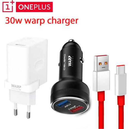 For OnePlus Warp Charge 30 Power EU US Adapter 30W Warp Car Charger Cable 6A Dash Charge One Plus 8T 8 Pro 7 7T 7pro 6T 6 5T 3T
