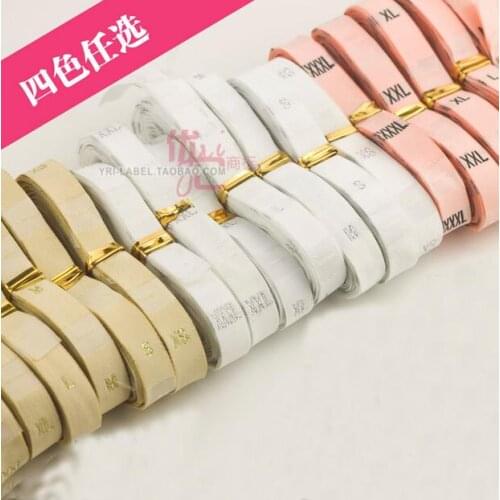 Free shipping Spot high-grade size standard yellow gold and silver lines double kam do mens woven label led calibration label