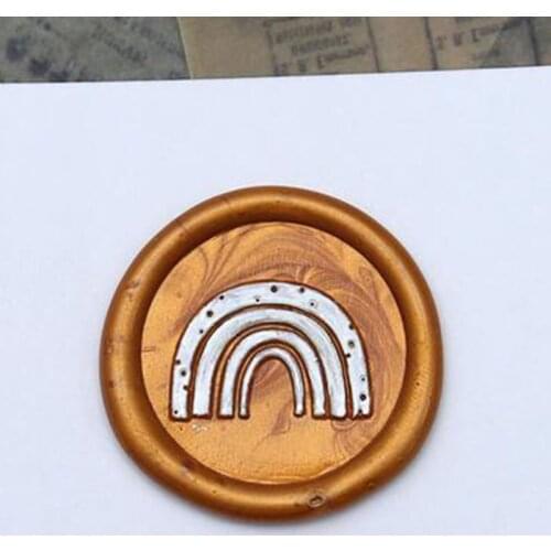 Bohemian rainbow Wax Seal stamp ,Sealing Kit Gift ,Retro Antique Design Wedding Invitation Envelopes Decor