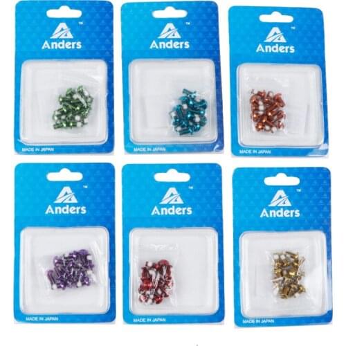 Anders 12 Pcs Colorful Iamok Bicycle Disc Brake Rotor Bolts T25 M5x10mm MTB Bike Alloy Steel Fixing Screws