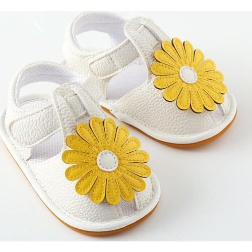 Baby Girls Shoes Toddler Kids Sandals Infant Booties Summer Floral Anti-slip Crib Shoes Footwear Booties Newborn Sandals