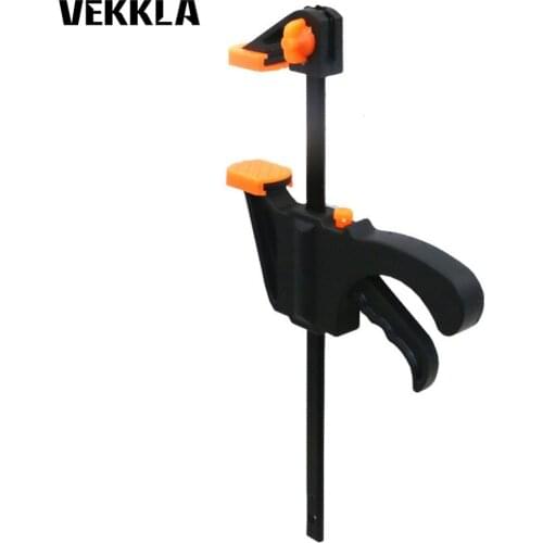 DIY 4Inch Quick Ratchet Release Speed Squeeze Grip Woodworking Tool Accessories Ratchet Bar Fast F Shape Clamp W/Spreader