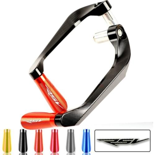 For Aprilia SV1000 RSV125 RS125 Lever Guards Real CNC Aluminum Alloy Hand Guards Motorcycle Brake Protector Rope Handlebar