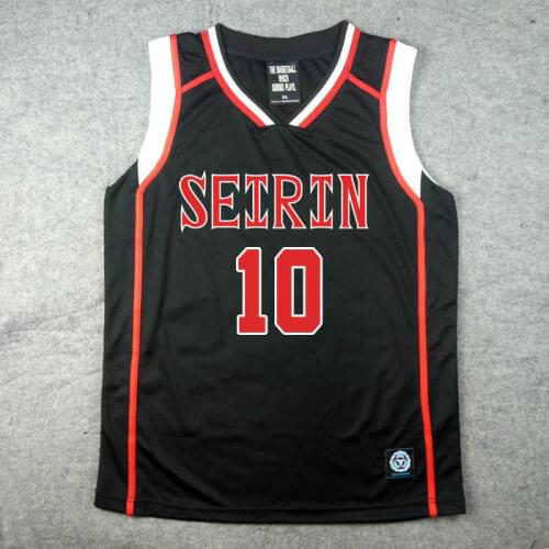 Kurokos Basketball/Kuroko No Basuke II Kagami Taiga SEIRIN Black/Red Cosplay Costume Jersey NO.4/5/6/7/8/9/10/11 Men Sportwear