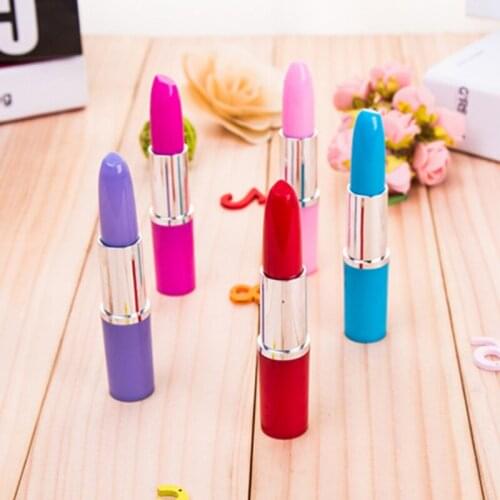 Lovely Ballpoint Pen School Office Stationery, Creative Lipstick Pen Student Learning Tool