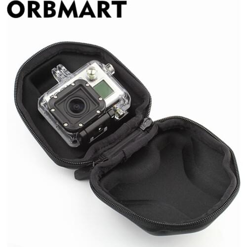 ORBMART Small EVA Portable Protective Case Bag For Gopro Hero 4 3+ 3 2 Xiaomi Yi SJCAM SJ4000 SJ5000 SJ6000 WIFI Sport Cameras