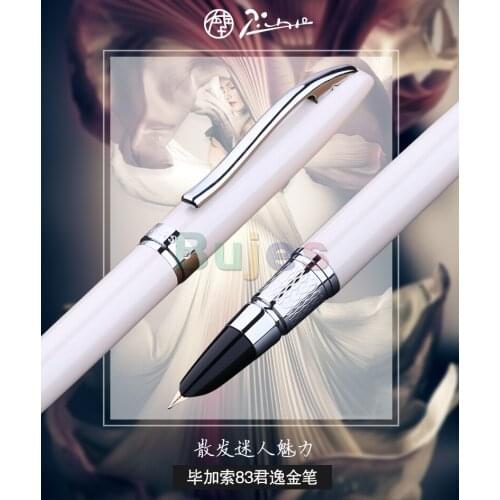 0.38mm NIB 8K Gold Pen,Picasso Adult High-grade 83 Series Business Fountain Pen,Rotary Ink Absorption, Non Carbon Ink