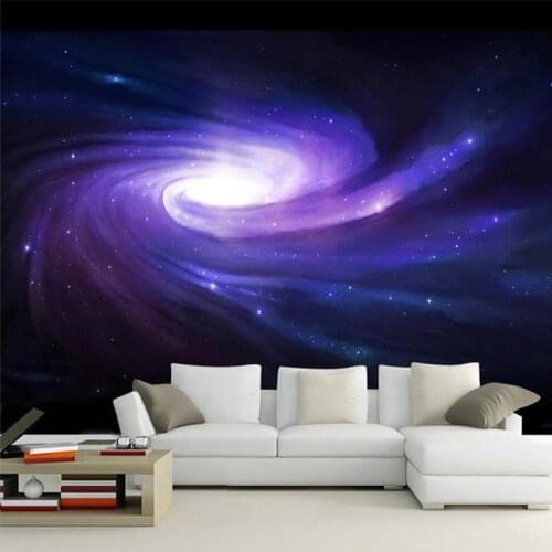Custom Mural Wallpaper 3D Galaxy Space Fresco Living Room TV Background Wall Childrens Room Decor Wall Papers Papel De Parede