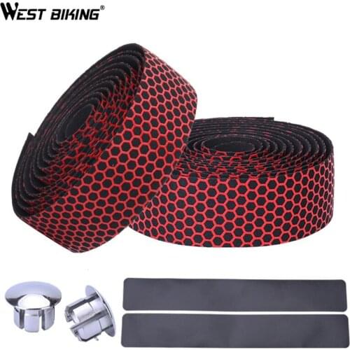 WEST BIKING Bicycle Handlebar Tape Anti-Slip Durable Road Bike Grip Tapes Fixed Gear Belt Straps Shockproof Bike Handlebar Tape
