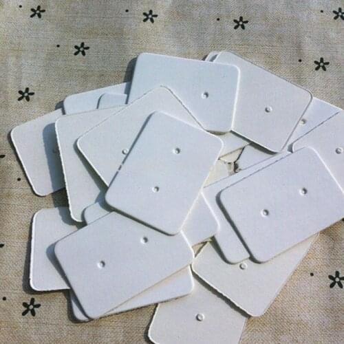 20000pcs 2.5*3.5cm Event Jewelry Ear Studs Hanging Paper Holder Display Cardboard Cards Kraft Paper Earrings Price Tags