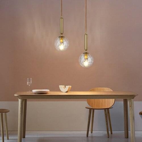 Modern LED Glass Pendant Lights Hanging Lamp Dining Room Bar Hanglamp Living Room Bedroom Kitchen Modern Suspension Luminaire