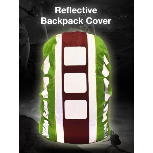 Reflective Backpack Cover Sport Bag Covers Rain Cover Backpack Outdoor for Cycling Dustproof Waterproof Rainproof 20-55L Covers
