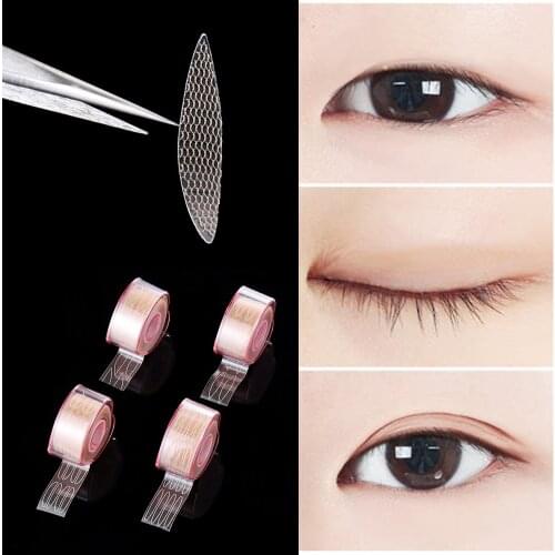 Ultra Invisible Big Eyes Eyelid Sticker Double-fold Lace Fiber Eyelid Lifting Tape Natural Waterproof Sweatproof Eyelid Strips