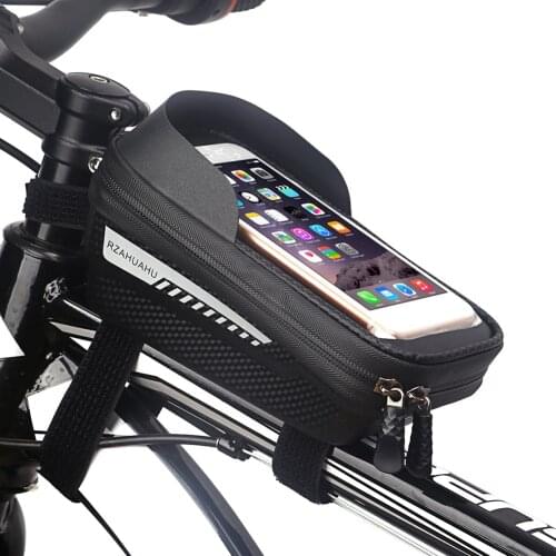 Waterproof Bicycle Bag Front Top Tube Cycling Phone Case Bike Saddle Pouch Cycling Top Tube Rainproof MTB Pack Bicycle Accessory