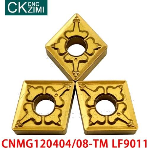 Inserts CNMG120404-TM CNMG120408-TM LF9011 Carbide inserts Indexable Turning CNC Tools Insert Cutting blades tool CNMG for Steel