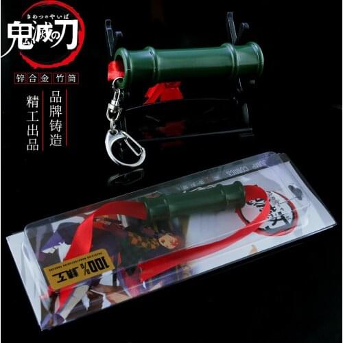 Japanese Demon Slayer Cosplay Props Pure Kamado Nezuko Metal Wood Sealed Bamboo Stick Bamboo Sticktsu Bamboo Tube