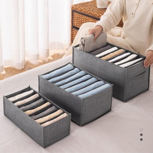 1 Day Ship Dormitory Closet Organizer For Underwear Socks Home Separated Storage Box Bra Storage Foldable Drawer Organizer Box