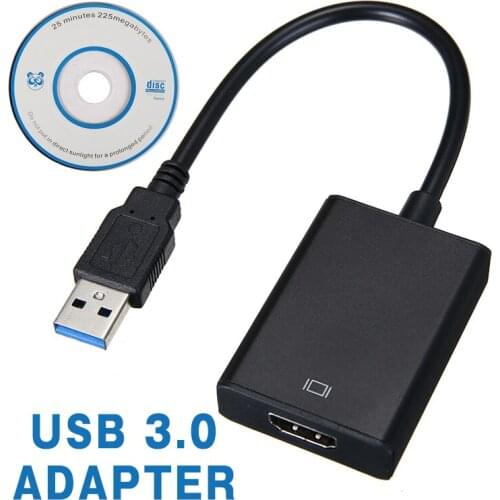 1pc USB 3.0 to HDMI-compatible Adapter USB C Dock Station Hub Cable Male to Female Video 1080P Converter For TV HDTV Monitor