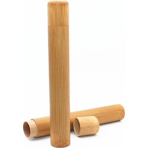 1 Pcs Natural Bamboo Toothbrush Bamboo Tube 8.3 inch For Toothbrush Eco Case Hand made Toothbrush accessories